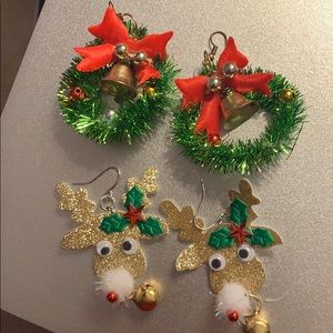 DOUBLE PACK!!!! holiday earrings